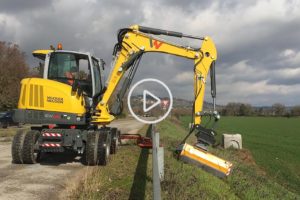 escavatore gommato wacker-neuson-ew65 manutenzione stradale